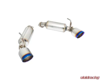 Remark Axleback Exhaust System w/ Burnt Stainless Steel Double Wall Tips Nissan 370Z 2009-2020 - RO-TT34-D
