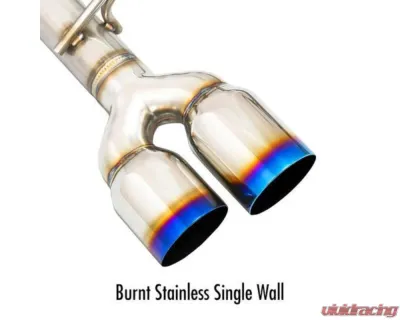 Remark Axleback Exhaust w/ Burnt Stainless Single Wall Tips Lexus RC | IS 2015-2021 - RO-TTE3-S