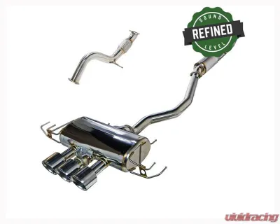 Remark Catback Exhaust (Q-Spec Triple Tip w/ Valve + Front Pipe) Honda Civic Type-R 2023+ - RK-C3076H-09Q