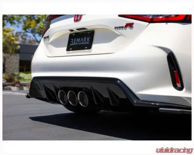 Remark Catback Exhaust (Q-Spec Triple Tip w/ Valve + Front Pipe) Honda Civic Type-R 2023+ - RK-C3076H-09Q