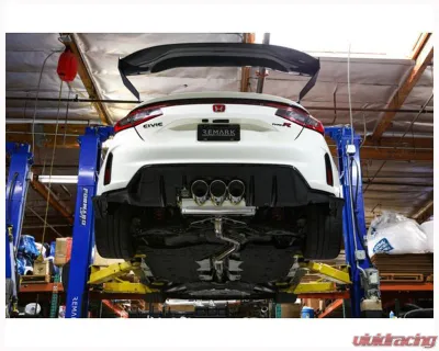 Remark Catback Exhaust (Q-Spec Triple Tip w/ Valve + Front Pipe) Honda Civic Type-R 2023+ - RK-C3076H-09Q