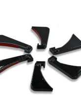 Velossa Tech 6-Pack Rear Diffuser Fins Ford Focus ST 2013-2014                                     - VT-ACC-0030 - Image 7