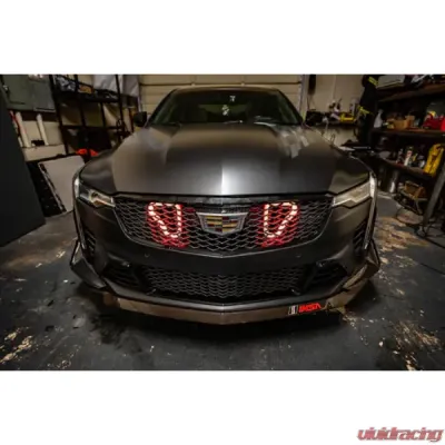 Velossa Tech Blackwing Dual Big Mouth Lit Kit Ram Air Intake Snorkel Cadillac CT4-V 2022-2025 - VT-BM-1255