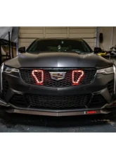 Velossa Tech Blackwing Dual Big Mouth Lit Kit Ram Air Intake Snorkel Cadillac CT4-V 2022-2025                                     - VT-BM-1255 - Image 12