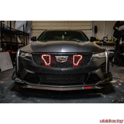 Velossa Tech Blackwing Dual Big Mouth Lit Kit Ram Air Intake Snorkel Cadillac CT4-V 2022-2025 - VT-BM-1255