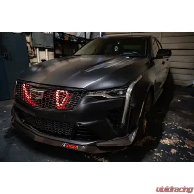 Velossa Tech Blackwing Dual Big Mouth Lit Kit Ram Air Intake Snorkel Cadillac CT4-V 2022-2025 - VT-BM-1255