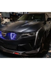 Velossa Tech Blackwing Dual Big Mouth Lit Kit Ram Air Intake Snorkel Cadillac CT4-V 2022-2025                                     - VT-BM-1255 - Image 6