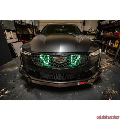 Velossa Tech Blackwing Dual Big Mouth Lit Kit Ram Air Intake Snorkel Cadillac CT4-V 2022-2025 - VT-BM-1255