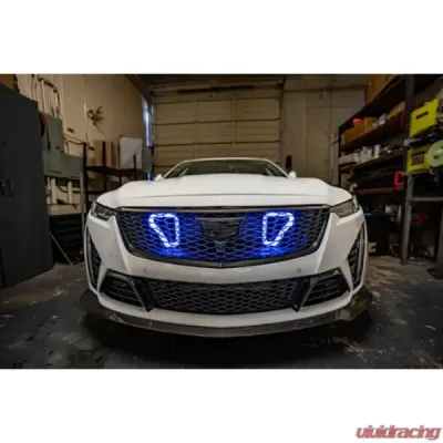 Velossa Tech Blackwing Dual Big Mouth Lit Kit Ram Air Intake Snorkel Cadillac CT5-V 2022-2025 - VT-BM-1256