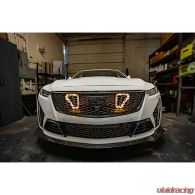Velossa Tech Blackwing Dual Big Mouth Lit Kit Ram Air Intake Snorkel Cadillac CT5-V 2022-2025 - VT-BM-1256
