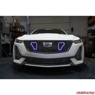 Velossa Tech Dual Big Mouth Lit Kit Ram Air Intake Snorkel Cadillac CT5-V 2020-2025 - VT-BM-1258