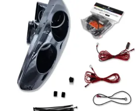 Velossa Tech Headlight Ram Air Intake Snorkel w/ RGBW Bluetooth Halos Ford Fiesta ST MK7/7.5 2014-2019