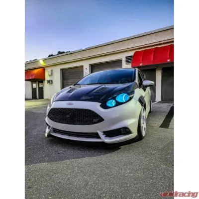 Velossa Tech Headlight Ram Air Intake Snorkel w/ RGBW Bluetooth Halos Ford Fiesta ST MK7/7.5 2014-2019 - VT-HL-0010