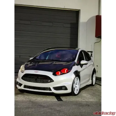 Velossa Tech Headlight Ram Air Intake Snorkel w/o RGBW Bluetooth Halos Ford Fiesta ST MK7/7.5 2014-2019 - VT-HL-0011