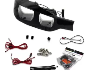 Velossa Tech Headlight Ram Air Intake Snorkel w/ RGBW Bluetooth Halos BMW F30/F34 3-Series 2016-2019