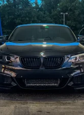 Velossa Tech Headlight Ram Air Intake Snorkel w/ RGBW Bluetooth Halos BMW F22 2-Series 2014-2021                                     - VT-HL-0030 - Image 2