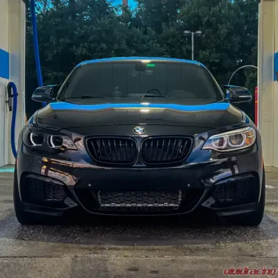 Velossa Tech Headlight Ram Air Intake Snorkel w/ RGBW Bluetooth Halos BMW F22 2-Series 2014-2021 - VT-HL-0030