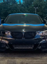 Velossa Tech Headlight Ram Air Intake Snorkel w/ RGBW Bluetooth Halos BMW F22 2-Series 2014-2021                                     - VT-HL-0030 - Image 10