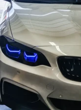 Velossa Tech Headlight Ram Air Intake Snorkel w/o RGBW Bluetooth Halos BMW F22 2-Series 2014-2021                                     - VT-HL-0031 - Image 3