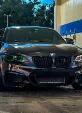 Velossa Tech Headlight Ram Air Intake Snorkel w/o RGBW Bluetooth Halos BMW F22 2-Series 2014-2021                                     - VT-HL-0031 - Image 6