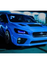 Velossa Tech Headlight Ram Air Intake Snorkel w/ RGBW Bluetooth Halos Subaru WRX | STI 2015-2021                                     - VT-HL-0040 - Image 6