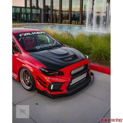 Velossa Tech Headlight Ram Air Intake Snorkel w/ RGBW Bluetooth Halos Subaru WRX | STI 2015-2021 - VT-HL-0040