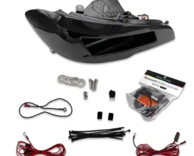 Velossa Tech Headlight Ram Air Intake Snorkel w/o RGBW Bluetooth Halos Ford Focus ST/RS 2015-2018
