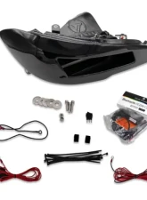 Velossa Tech Headlight Ram Air Intake Snorkel w/o RGBW Bluetooth Halos Ford Focus ST/RS 2015-2018                                     - VT-HL-0070 - Image 2