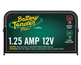 Plus 12V, 1.25 AMP Battery Charger