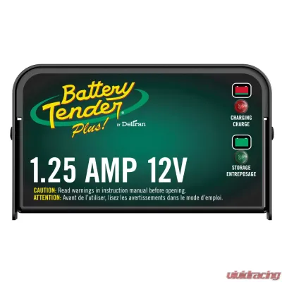 Plus 12V, 1.25 AMP Battery Charger - 021-0128