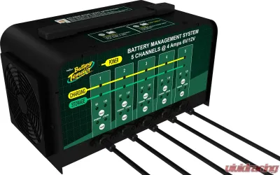 5-Bank 6V/12V, 4 Amp Selectable Battery Charger - 021-0133-DL-WH