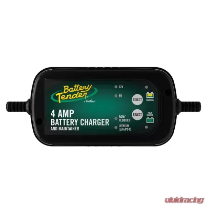 6V/12V, 4 Amp Lead Acid & Lithium Selectable Battery Charger - 022-0209-BT-WH