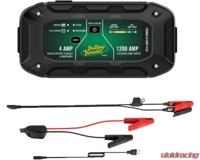 Battery Tender Charge-N-Start 4Amp Battery Charger & 1200 Amp Jump Starter - 030-7020-WH