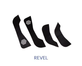 Revel GT Design Kick Panel Cover w/ Red Stitch (4 pcs/set) Tesla Model 3 2016-2019