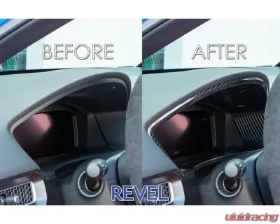 Revel 1 Pc GT Dry Carbon Dash Cluster Cover Honda Civic Type-R 2023 - 1TR4GT0DH01