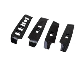 Revel 4 Pcs GT Dry Carbon Window Switch Panel Cover Honda Civic Type-R 2023