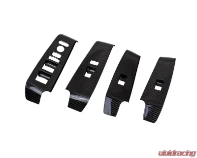 Revel 4 Pcs GT Dry Carbon Window Switch Panel Cover Honda Civic Type-R 2023 - 1TR4GT0DH02