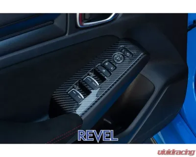 Revel 4 Pcs GT Dry Carbon Window Switch Panel Cover Honda Civic Type-R 2023 - 1TR4GT0DH02