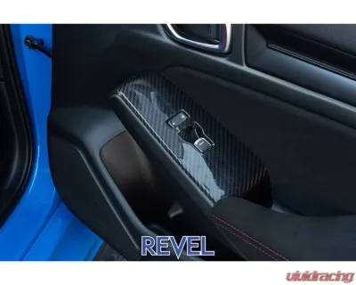 Revel 4 Pcs GT Dry Carbon Window Switch Panel Cover Honda Civic Type-R 2023 - 1TR4GT0DH02