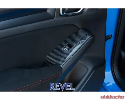 Revel 4 Pcs GT Dry Carbon Window Switch Panel Cover Honda Civic Type-R 2023 - 1TR4GT0DH02