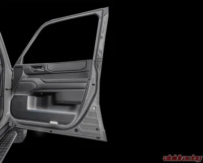 Revel 4-Piece Silver Stitch GT Design Kick Panel Cover for 2023-2024 Toyota Land Cruiser - 1TR5TTAT01S