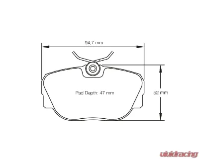 Pagid Racing RSL 29 Brake Pads 17.5mm BMW 318is | 325i | Z1 | Citroen ZX 1982-1997 - 1544 29