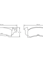 Pagid Racing RST 1 Brake Pads 15.0mm Chevrolet | Pontiac GM Intermediate D52                                     - 1594USA RST1 - Image 2