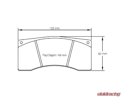 Pagid Racing RSL 1 Brake Pads 20.0mm Aston Martin Vantage | McLaren 570S GT4 2018+ - 1607 RSL1