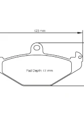 Pagid Racing RS 14 Brake Pads 13.0mm Lotus Elise | Exige | Opel Speester 1996+                                     - 1682 14 - Image 2