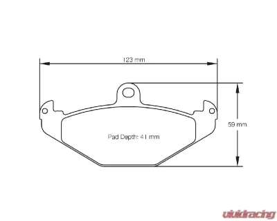 Pagid Racing RS 14 Brake Pads 13.0mm Lotus Elise | Exige | Opel Speester 1996+ - 1682 14