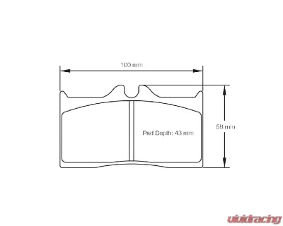 Pagid Racing Brake Pad w/ 16.0mm Thickness Wilwood NDL - 1712USA RSTx