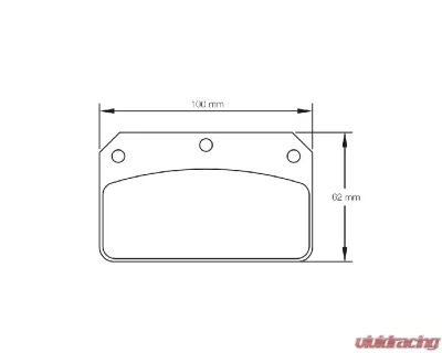 Pagid Racing Brake Pad w/ 13.0mm Thickness Baer Brakes S4 | Outlaw 2000/2500 | Wilwwod Dynalite Centre Pin - 1796USA RSTx