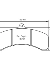 Pagid Racing RST 1 Brake Pad w/ 20.0mm Thickness Wilwood GN Caliper                                     - 1798 RST1 - Image 2