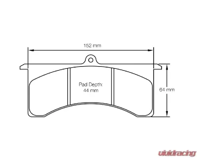 Pagid Racing RST 1 Brake Pad w/ 20.0mm Thickness Wilwood GN Caliper - 1798 RST1